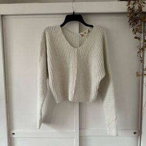 Knit White Sweater